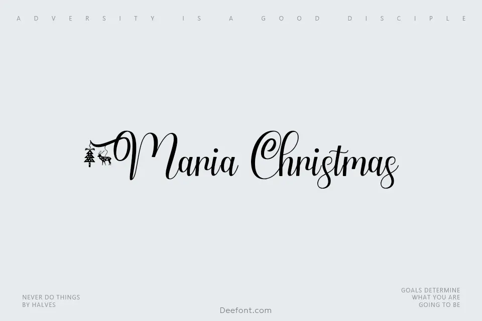 Maria Christmas Font