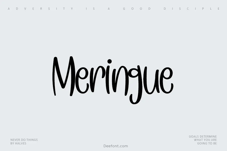 Meringue Font