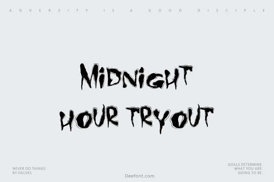 Midnight Hour Font