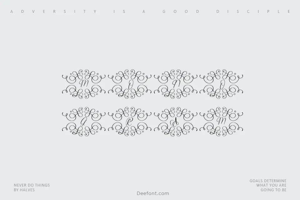 Monogram Wedding Font