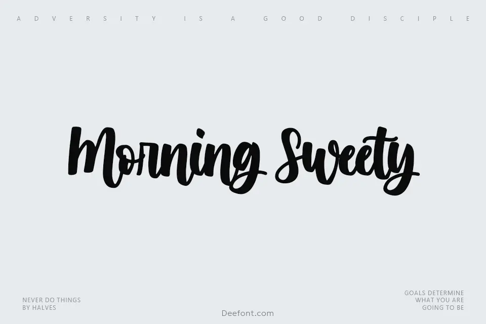 Morning Sweety Font