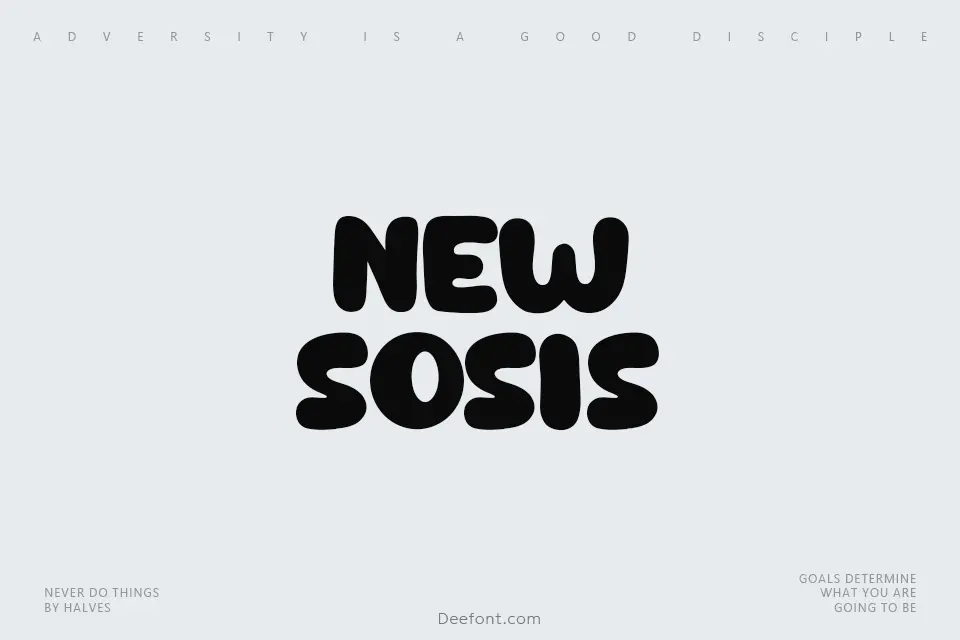 New Sosis Font