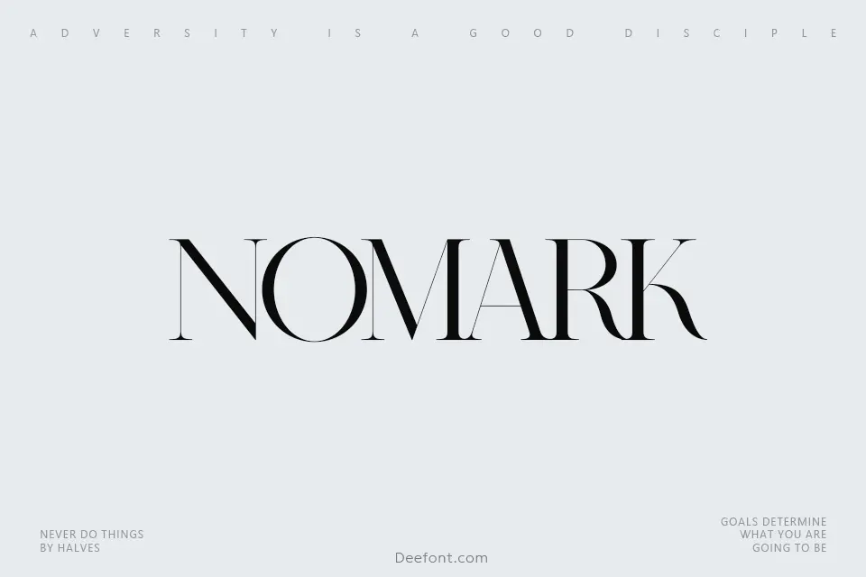 Nomark Font