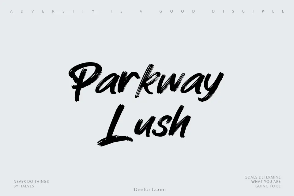 Parkway Lush Font