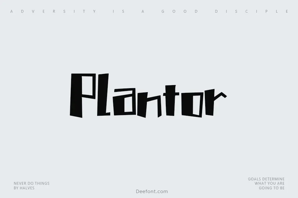 Plantor Font