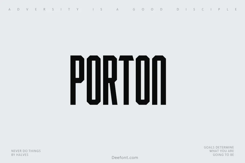 Porton Font Family
