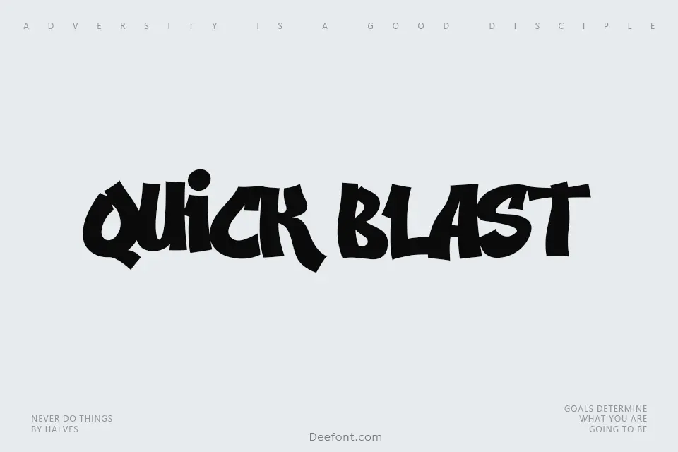 Quick Blast Font