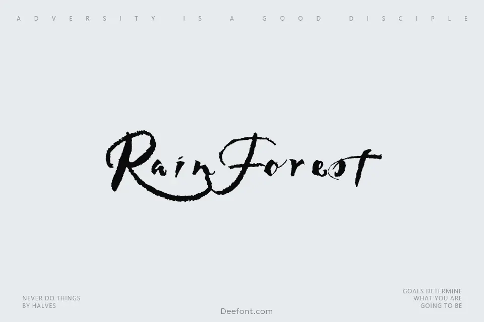 Rainforest Font