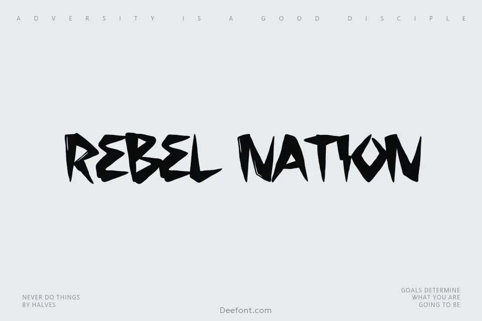 Rebel Nation Font
