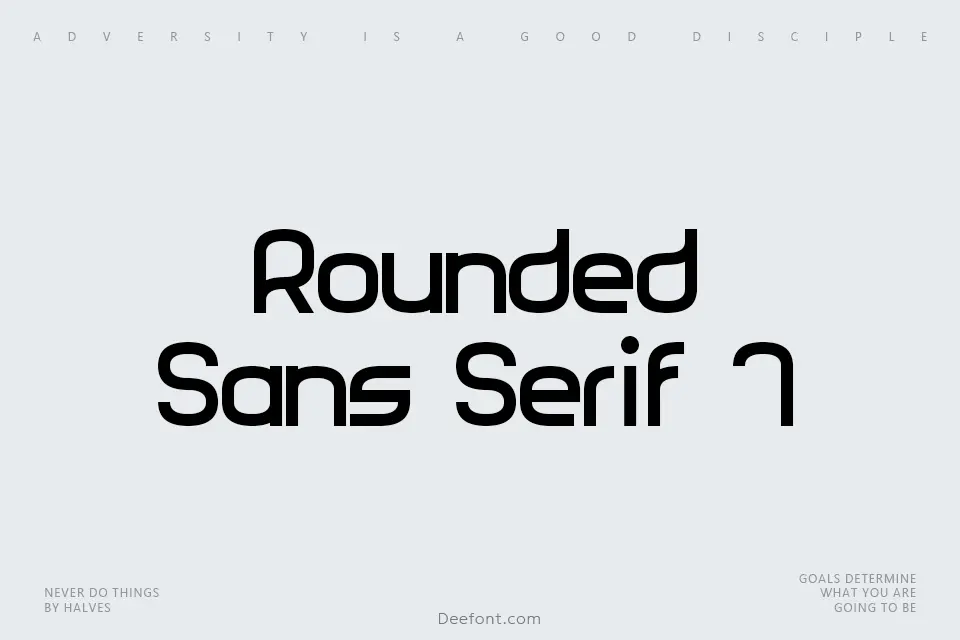 Rounded Sans Serif 7 Font