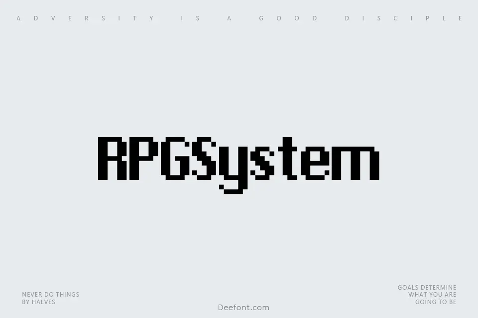RPGSystem Font