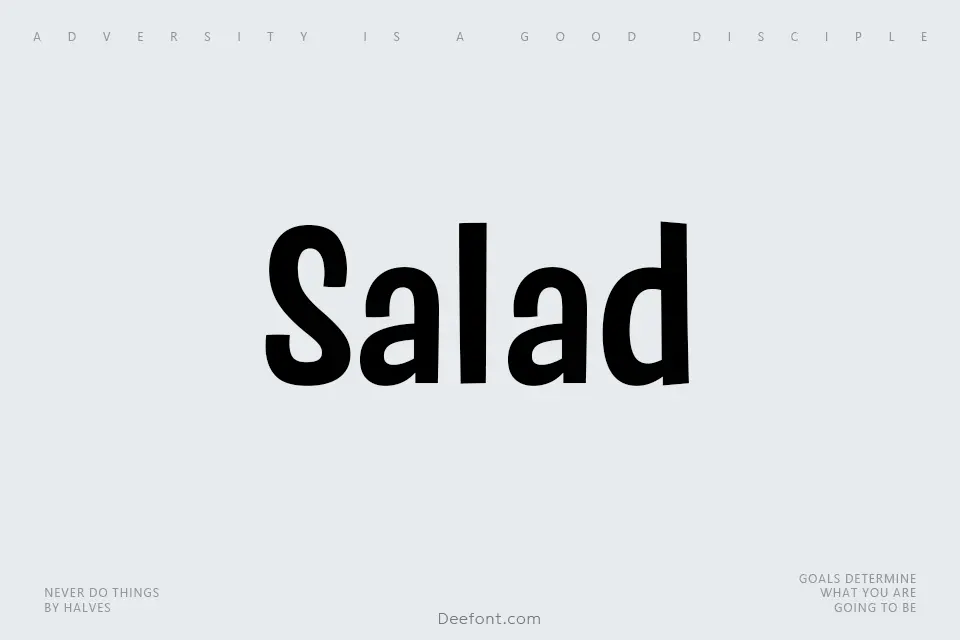 Salad Font Family