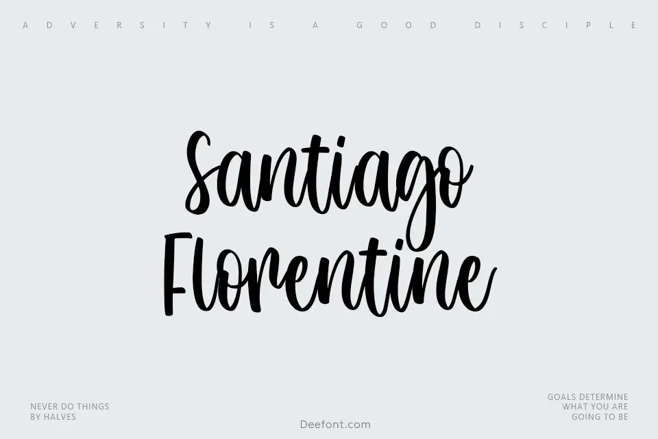 Santiago Florentine Font