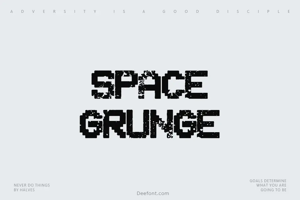 Space Grunge Font