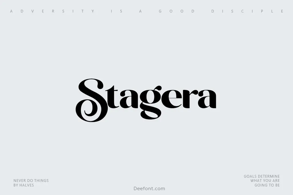 Stagera Font