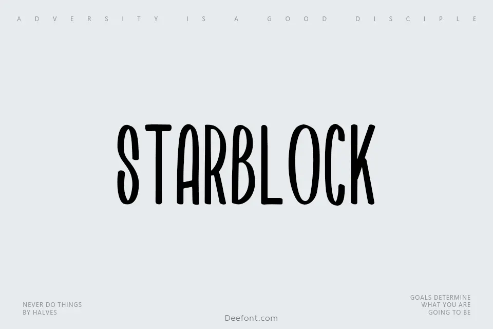 Starblock Font