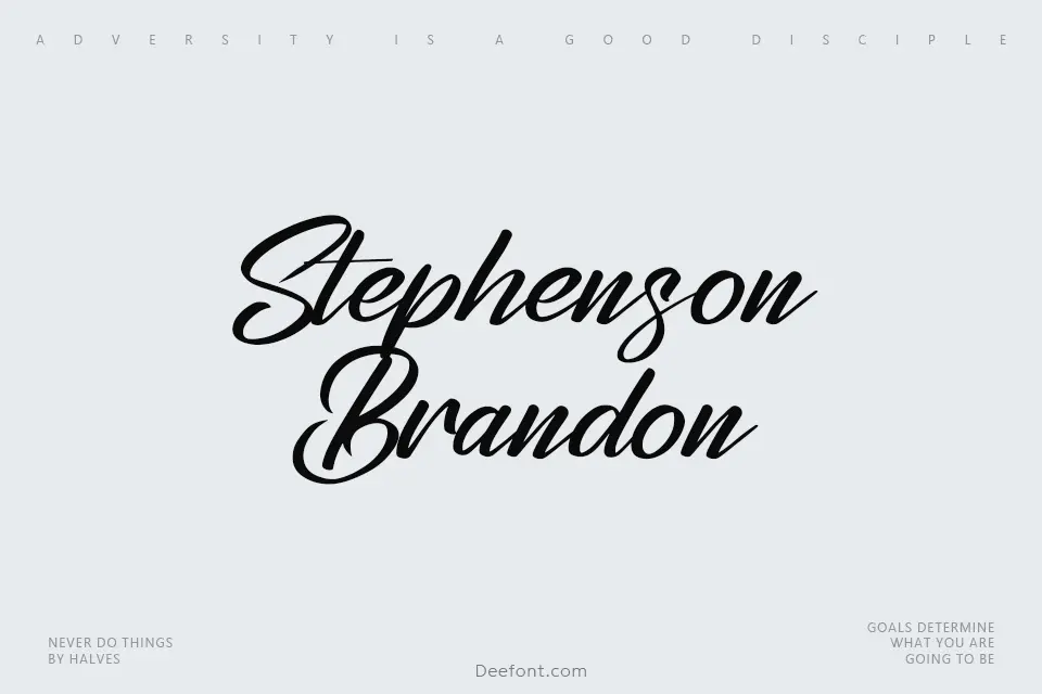 Stephenson Brandon Font