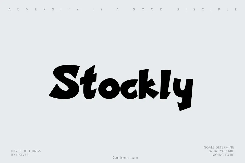 Stockly Font