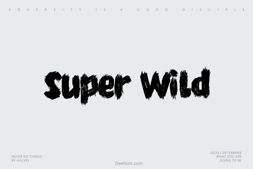 Super Wild Font