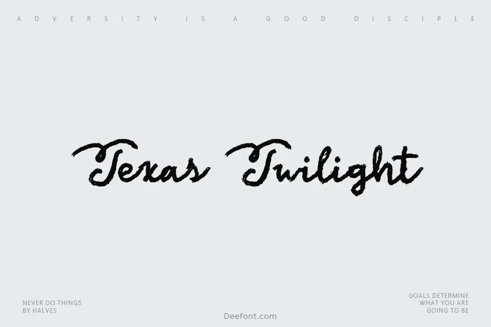 Texas Twilight Font